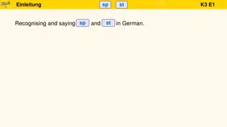 German Pronunciation Practice with Letter Combinations