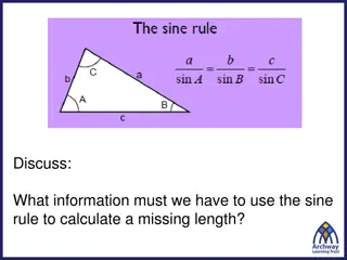 Using Sine and Cosine Rules in Geometry