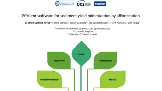 Efficient software for sediment yield minimization by afforestation