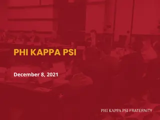 Phi Kappa Psi Meeting & Grand Arch Council Preparation