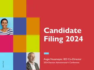 2024 Election Filing Deadlines and Procedures