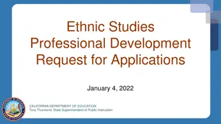 Ethnic Studies Professional Development Opportunity