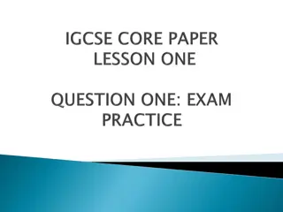 Answering Exam Questions Effectively