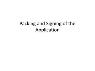 Packing and Signing of Android Application