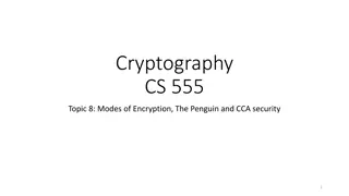 Modes of Encryption and CCA Security Overview