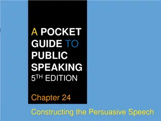 Constructing the Persuasive Speech: Methods of Persuasion and Credibility