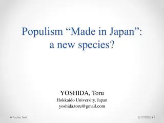 Populism in Japan: A Unique Political Phenomenon