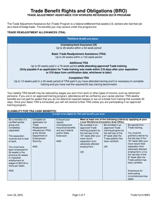 Trade Adjustment Assistance Program Overview