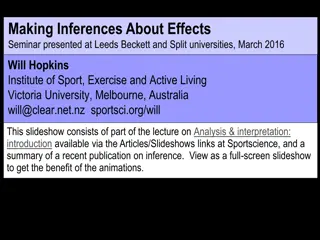 Making Inferences About Effects Seminar