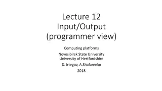 Memory-Mapped Input/Output in Computing Platforms