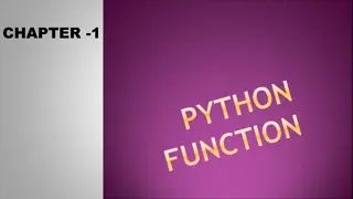 Python Functions Overview