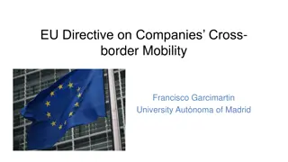 EU Directive on Companies Cross-border Mobility Summary