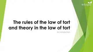 Introduction to Law of Tort: Origins, Purpose, and Concepts