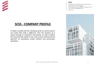 SCSS - COMPANY PROFILE