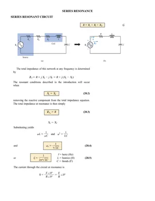 Series Resonance in Circuits