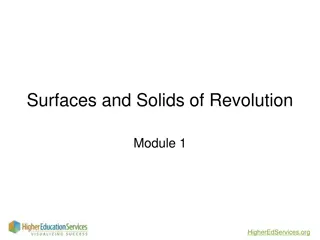 Surfaces and Solids of Revolution