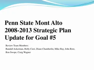 Penn State Mont Alto  2008-2013 Strategic Plan Update for Goal #5