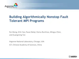 Building Algorithmically Nonstop Fault  Tolerant MPI Programs