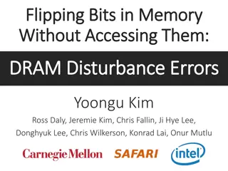 Flipping Bits in Memory: DRAM Disturbance Errors