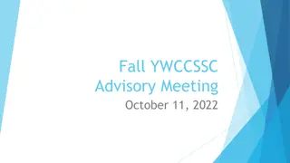 YWCCSSC Advisory Meeting - October 11, 2022