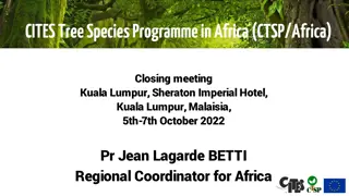 CITES Tree Species Programmein Africa (CTSP/Africa)