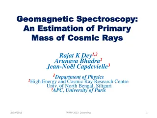 Estimation of Primary Mass of Cosmic Rays Using Geomagnetic Spectroscopy