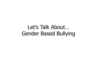 Gender-Based Bullying & Its Impact