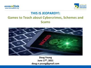 Games to Teach about Cybercrimes, Schemes and Scams