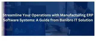 Streamline Your Operations with Manufacturing ERP Software Systems