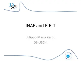 Italy's INAF and E-ELT Partnership