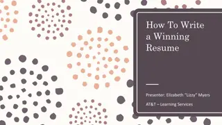 Creating a Winning Resume: Essential Sections and Examples