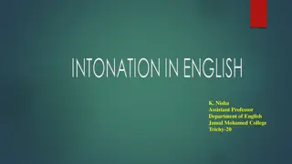 Mastering English Intonation: Key Principles and Tone Groups