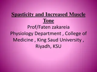 Spasticity and Increased Muscle Tone