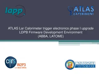 ATLAS Lar Calorimeter Trigger Electronics Phase I Upgrade LDPB Firmware Development Environment