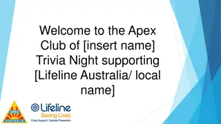 Apex Club [insert.name] Trivia Night