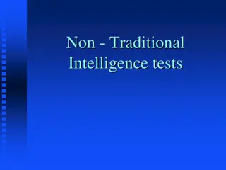 Non-Traditional Intelligence Tests Overview