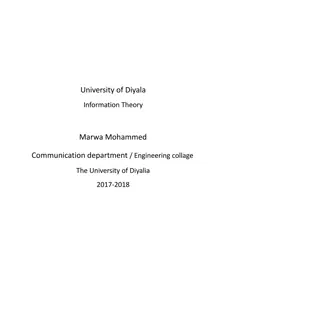 Convolutional Codes in Information Theory at University of Diyala