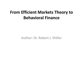 Efficient Market Hypothesis and Market Anomalies