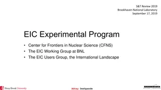 EIC Experimental Program