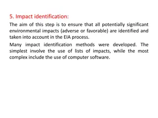 Impact Identification Methods in EIA Process