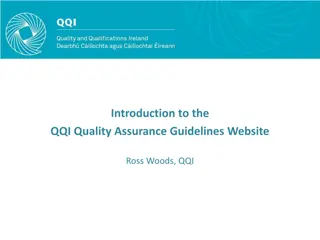 Introduction to the QQI Quality Assurance Guidelines Website