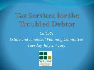 CalCPA Estate and Financial Planning Committee Overview