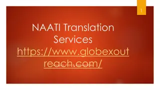 NAATI Translation Services - Marketing Plan & Deliverables Analysis