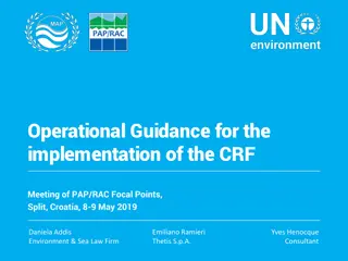 Operational Guidance for CRF Meeting Implementation