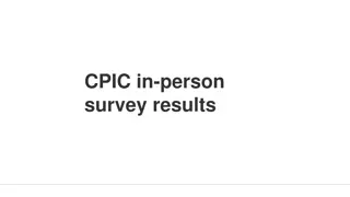 CPIC In-Person Survey Results Analysis