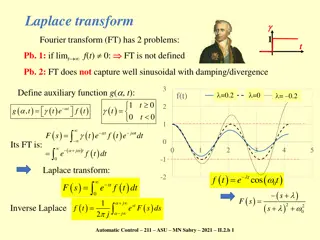 Solving LTI ODE Using Laplace and Fourier Transforms