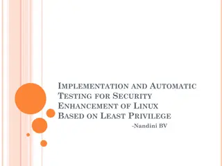 Automatic Security Testing for Linux Enhancement