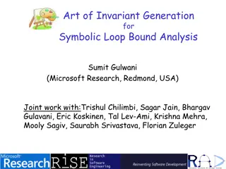 Symbolic Loop Bound Analysis: Art of Invariant Generation