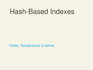 Hash-Based Indexes