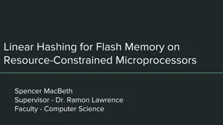 Linear Hashing for Flash Memory on  Resource-Constrained Microprocessors